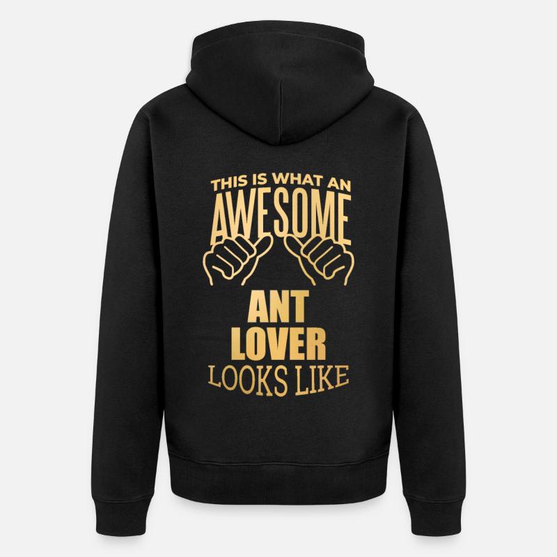 fourmi - Veste à capuche bio Premium Unisexe - noir