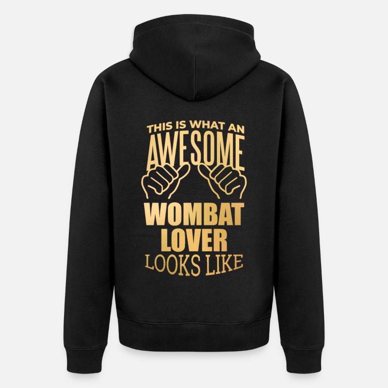 Wombat - Veste à capuche bio Premium Unisexe - noir