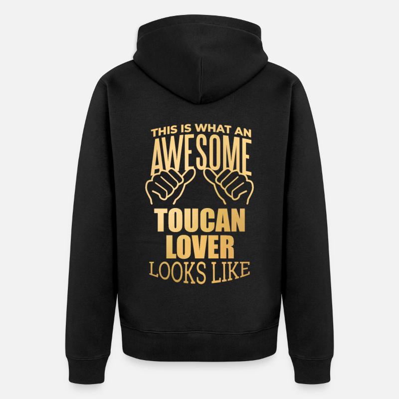 toucan - Veste à capuche bio Premium Unisexe - noir