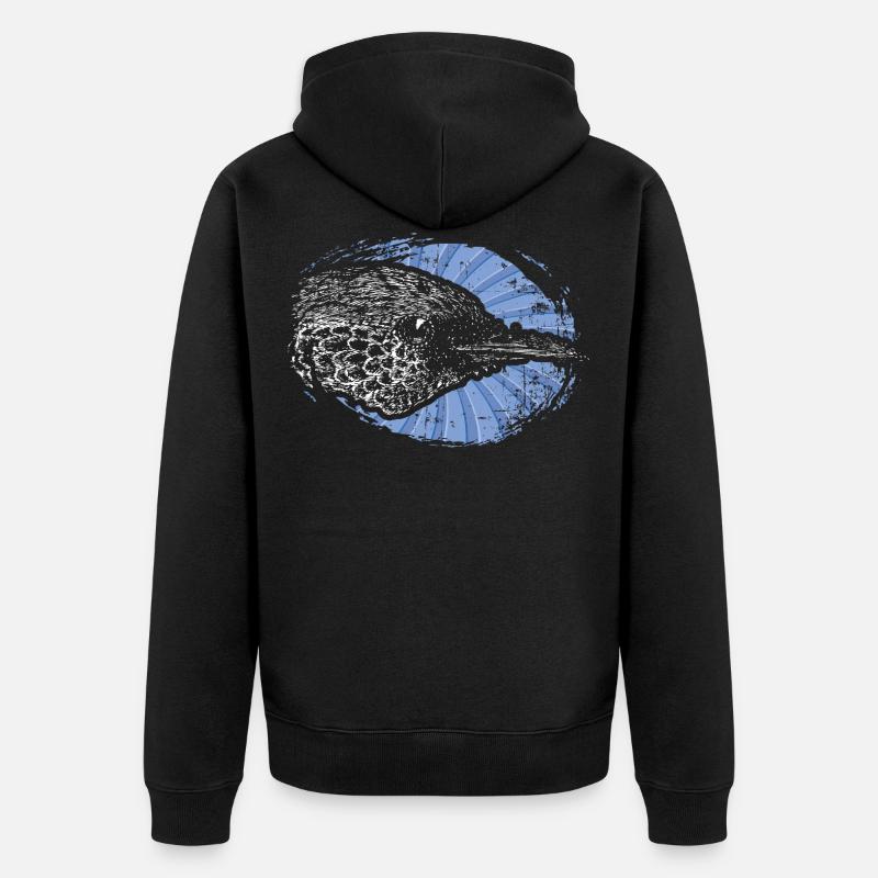 Ornithologiste - Veste à capuche bio Premium Unisexe - noir