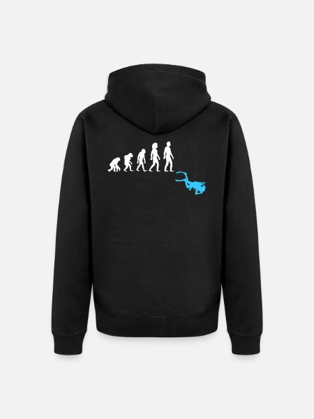 Plongée En plongée Évolution - Veste à capuche bio Premium Unisexe - noir