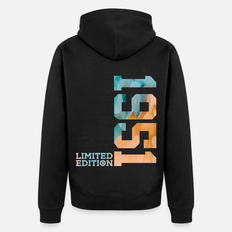 75E ANNIVERSAIRE ÉDITION LIMITÉE 1951 - Veste à capuche bio Premium Unisexe - noir