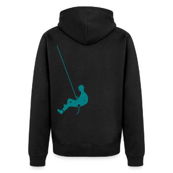 escalade - Veste à capuche bio Premium Unisexe - noir - Dos - Nico (187cm)