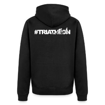 TRIATHLON X - Veste à capuche bio Premium Unisexe - noir - Dos - Nico (187cm)