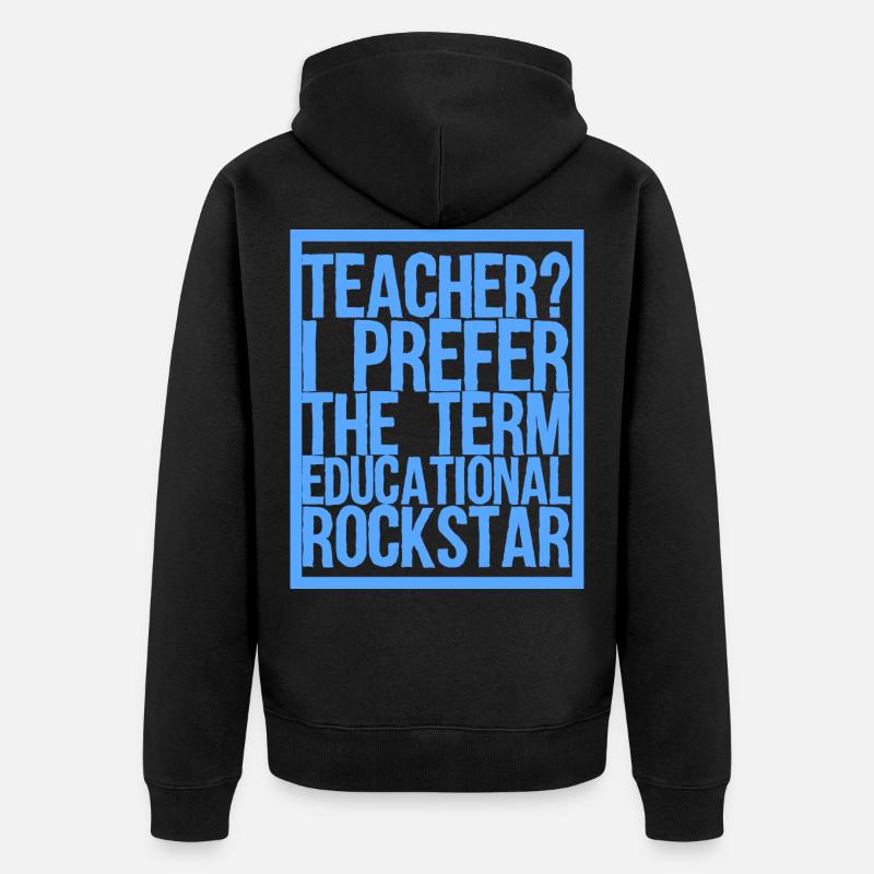 Lehrer? - Unisex Premium Bio Zip Hoodie - Schwarz