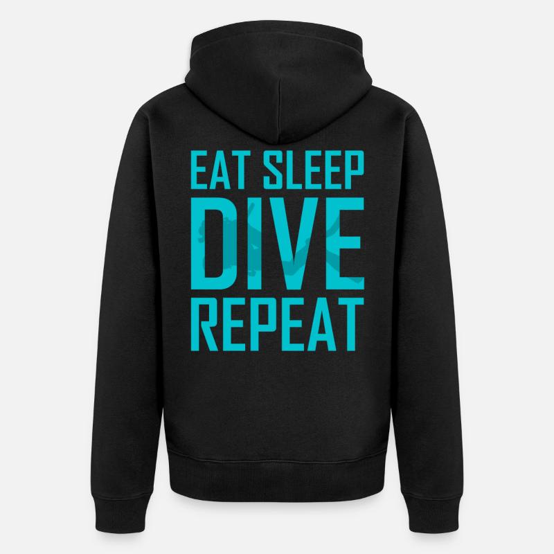 plongée - Veste à capuche bio Premium Unisexe - noir