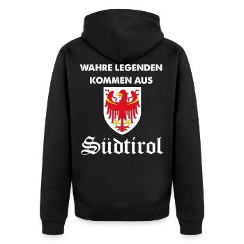Legend Tyrol du Sud - Veste à capuche bio Premium Unisexe - noir - Dos - Nico (187cm)