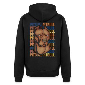 Pitbull - Veste à capuche bio Premium Unisexe - noir - Dos - Nico (187cm)