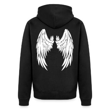 Ange diable aile ange diable ailes 2reborn - Veste à capuche bio Premium Unisexe - noir - Dos - Nico (187cm)
