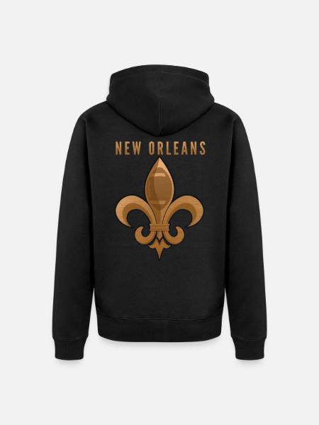 New Orleans - Unisex Premium Organic Zip Hoodie - black