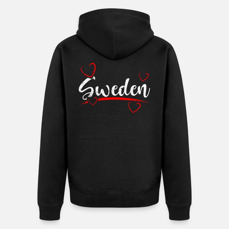 Suède coeur Suède - Veste à capuche bio Premium Unisexe - noir