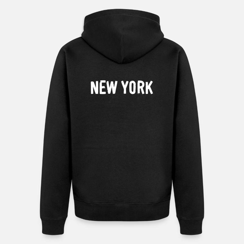 New York - Veste à capuche bio Premium Unisexe - noir
