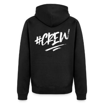 hashtag de l'équipage - Veste à capuche bio Premium Unisexe - noir - Dos - Nico (187cm)