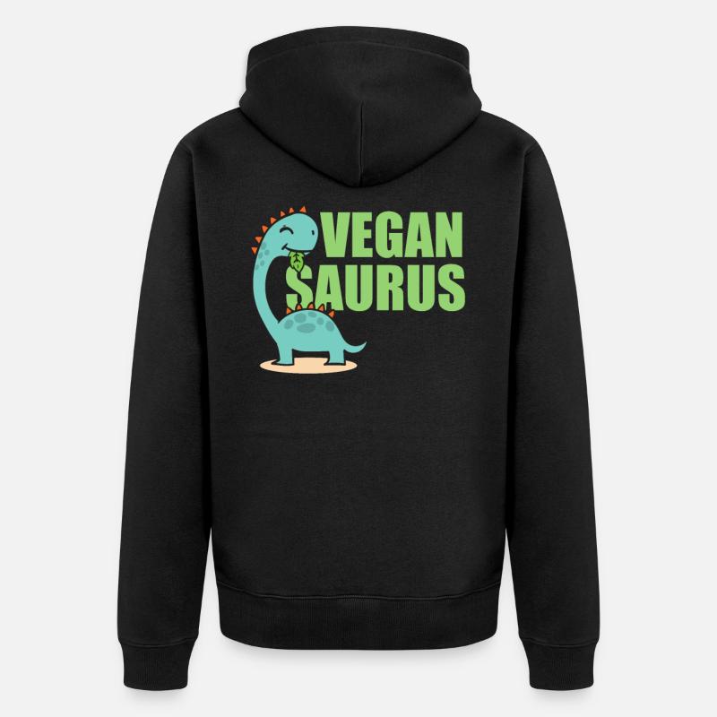 Saurus végétalien - Veste à capuche bio Premium Unisexe - noir