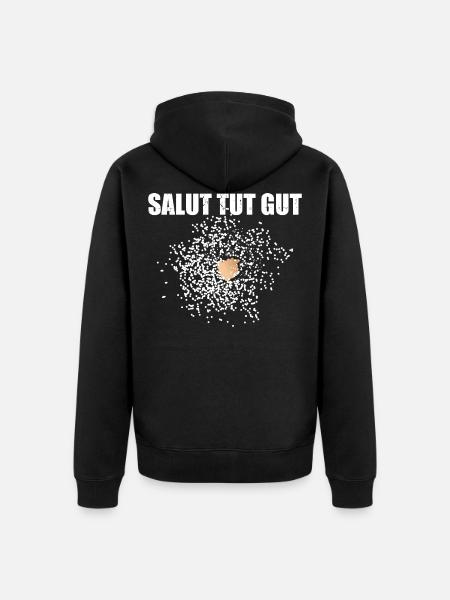 Pyro Salut tut gut - Unisex Premium Bio Zip Hoodie - Schwarz