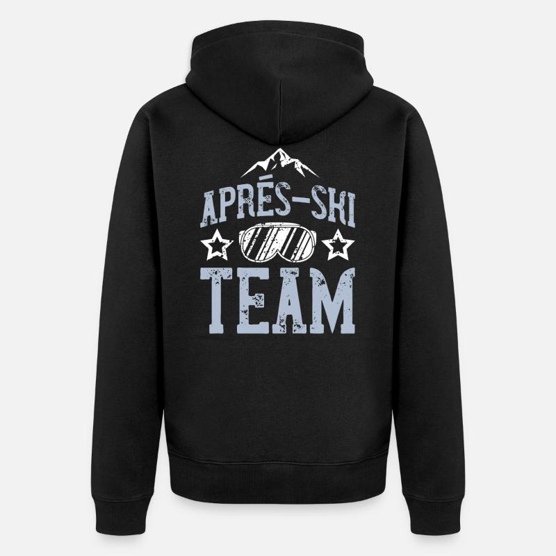 apres ski team ski lunettes - Veste à capuche bio Premium Unisexe - noir