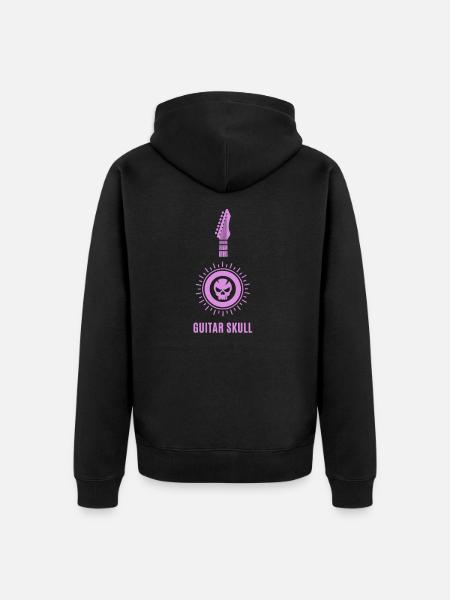 Gitarre - Guitar / Guitar Skull - Unisex Premium Organic Zip Hoodie - black