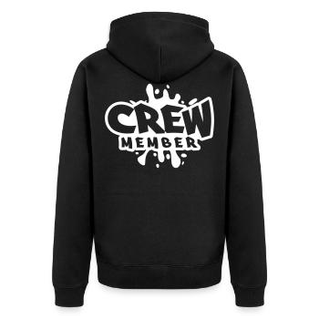 membre d'équipage blob - Veste à capuche bio Premium Unisexe - noir - Dos - Nico (187cm)