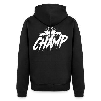 boxe sport vainqueur - Veste à capuche bio Premium Unisexe - noir - Dos - Nico (187cm)
