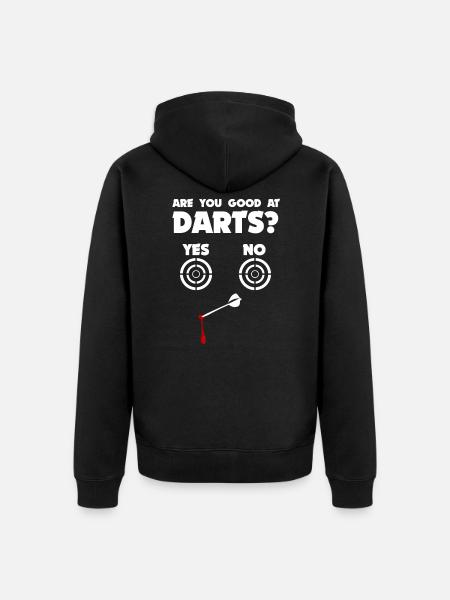 Darts Darts Club Darts Player Darts Shirt Funny - Premium økologisk unisex-hættejakke - sort