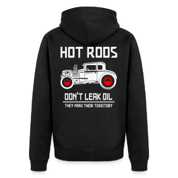 Hot rod hot rod disant - Veste à capuche bio Premium Unisexe - noir - Dos - Nico (187cm)