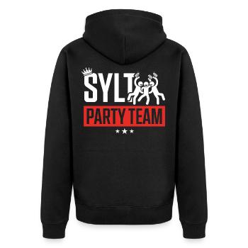 Sylt Party Team Vacation - Veste à capuche bio Premium Unisexe - noir - Dos - Nico (187cm)