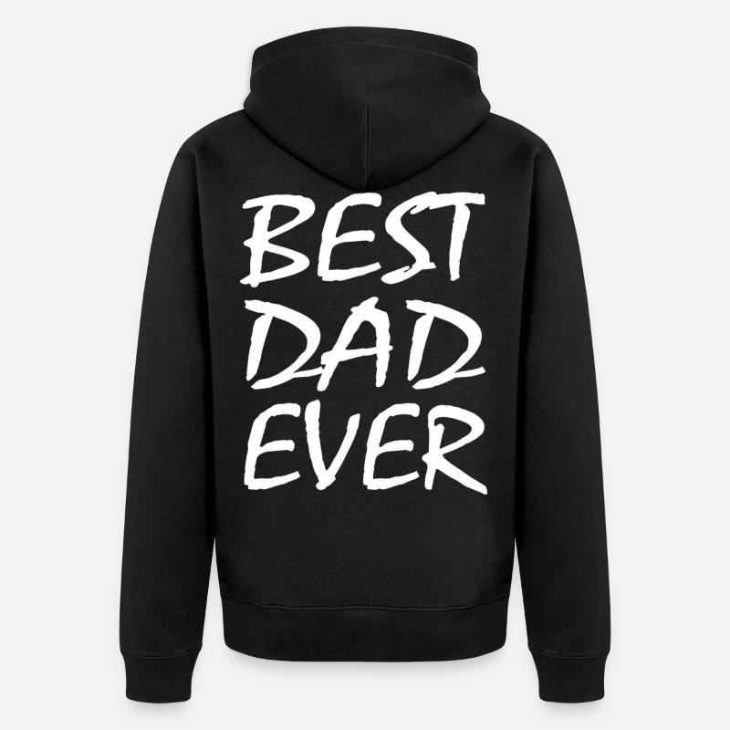 Bester vater - Unisex Premium Bio Zip Hoodie - Schwarz
