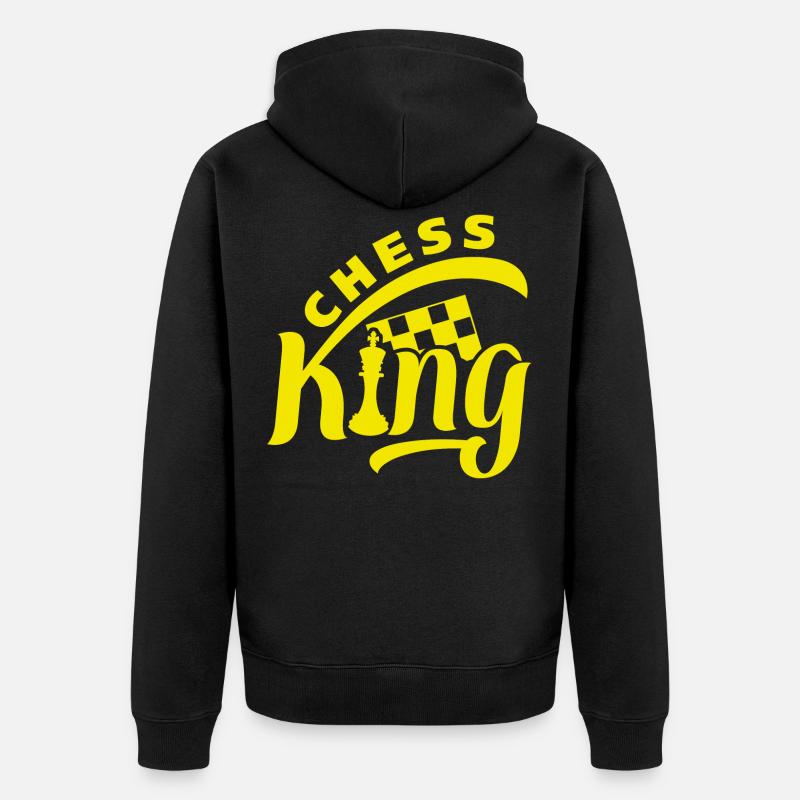 Chess King Chess dicton - Veste à capuche bio Premium Unisexe - noir