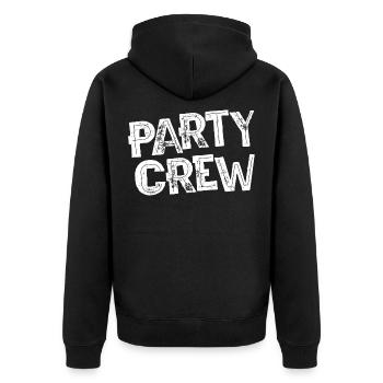 L'équipe du parti fête son anniversaire - Veste à capuche bio Premium Unisexe - noir - Dos - Nico (187cm)