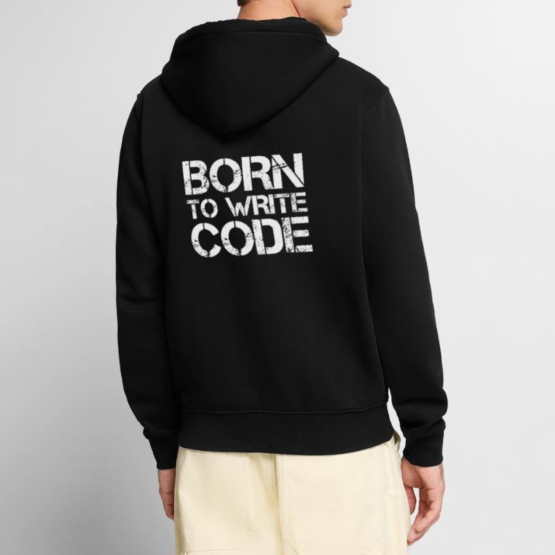 Programmer computer scientist nerd admin pc coder it Unisex Premium Organic Zip Hoodie