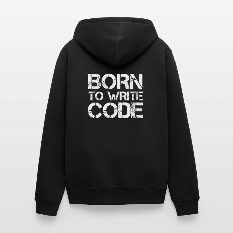 Programmer computer scientist nerd admin pc coder it Unisex Premium Organic Zip Hoodie