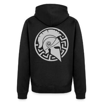 Casque d'entraînement Spartan Gladiator - Veste à capuche bio Premium Unisexe - noir - Dos - Nico (187cm)