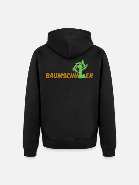 Gärtner Geschenk Baumschule Baumschüler - Unisex Premium Bio Zip Hoodie - Schwarz