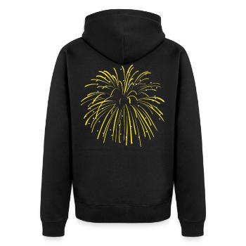 Effet de feux d'artifice Pyro - Veste à capuche bio Premium Unisexe - noir - Dos - Nico (187cm)