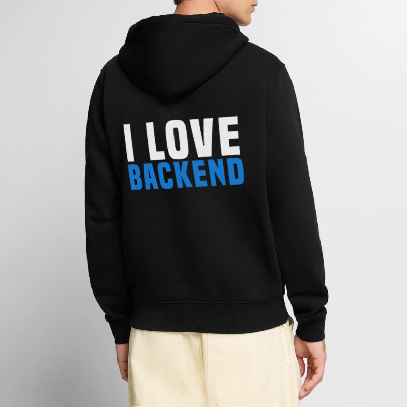Programming the backend Unisex Premium Organic Zip Hoodie