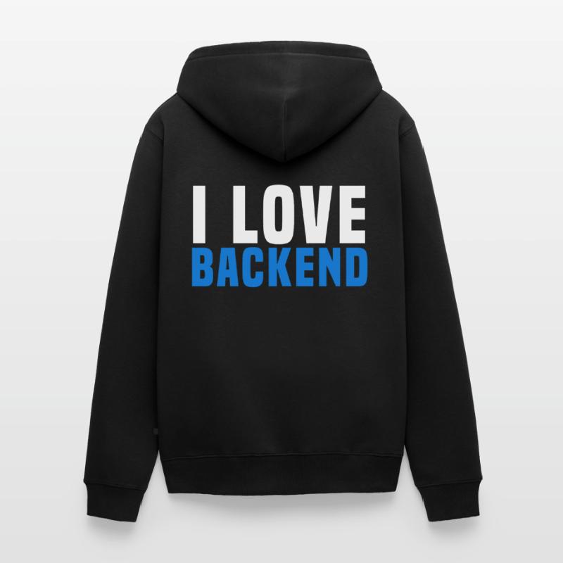 Programming the backend Unisex Premium Organic Zip Hoodie