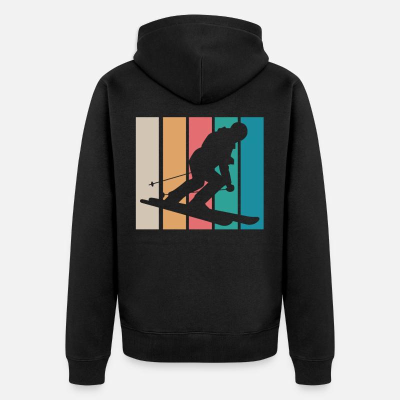 ski - Veste à capuche bio Premium Unisexe - noir