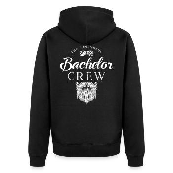 Barbe d'équipage de célibataire légendaire - Veste à capuche bio Premium Unisexe - noir - Dos - Nico (187cm)