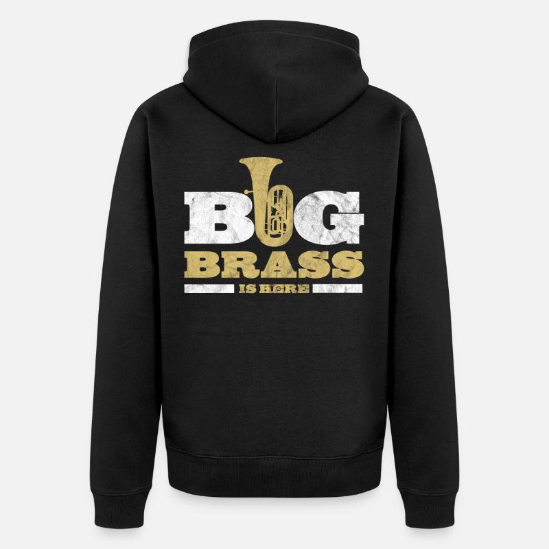 Tuba - Unisex Premium Bio Zip Hoodie - Schwarz