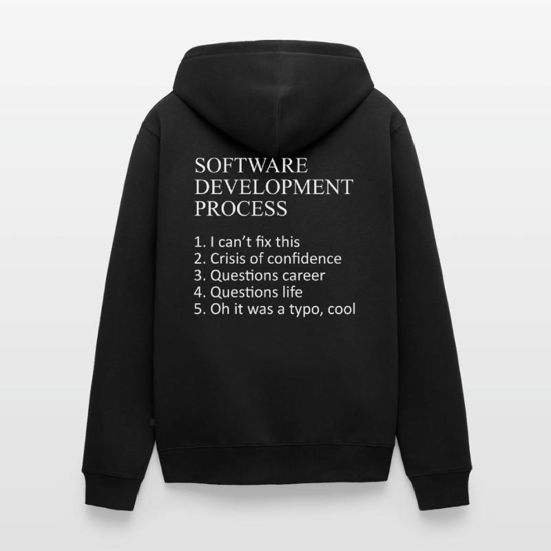 Web Developer Software Development Process Javascr Unisex Premium Organic Zip Hoodie