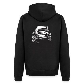Rock Crawler Off Road Toy RC 4x4 Big Tires Motorsp - Unisex Premium Organic Zip Hoodie - black - Back - Nico (187cm)