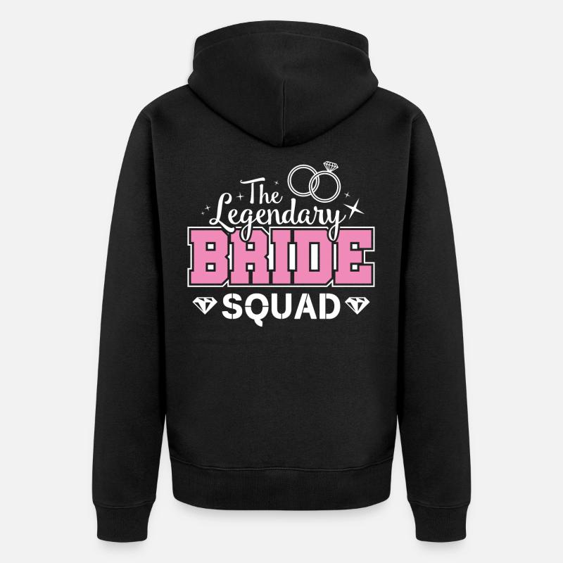 Bride Squad Junggesllinnenabschied - Veste à capuche bio Premium Unisexe - noir