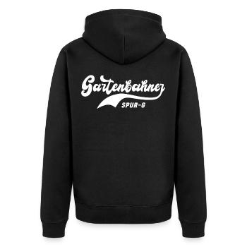 Garden Railway Railway Garden Railway Track G - Unisex Premium Organic Zip Hoodie - black - Back - Nico (187cm)