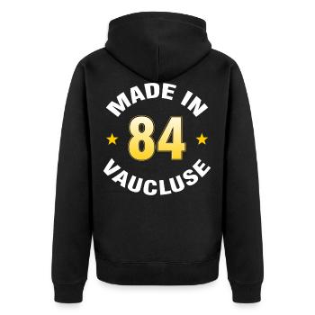 Vaucluse - Veste à capuche bio Premium Unisexe - noir - Dos - Nico (187cm)