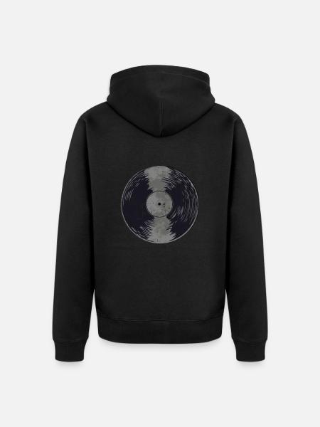 Disques de disques cadeau - Veste à capuche bio Premium Unisexe - noir