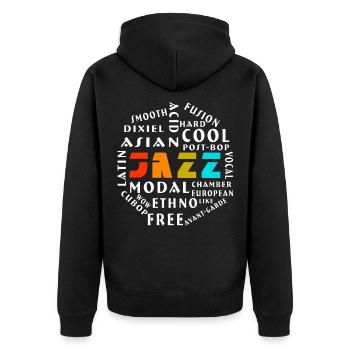 Jazzs style jazz jazz avec jazz - Veste à capuche bio Premium Unisexe - noir - Dos - Nico (187cm)