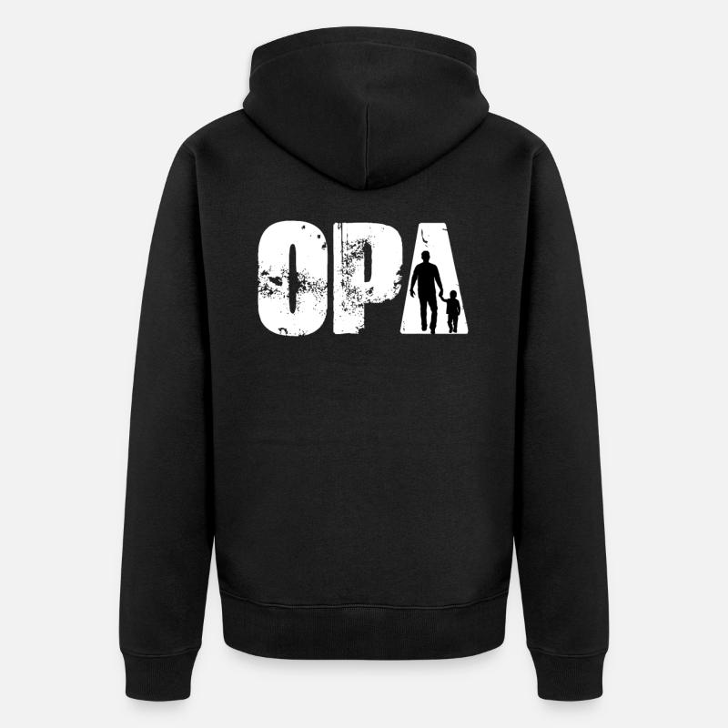 Fête des pères - Veste à capuche bio Premium Unisexe - noir