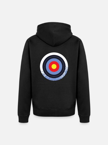Archery archer - Unisex Premium Organic Zip Hoodie - black