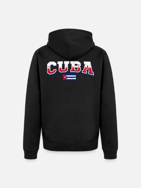 Cuba - Veste à capuche bio Premium Unisexe - noir
