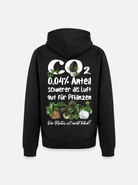 CO2 - Unisex Premium Bio Zip Hoodie - Schwarz